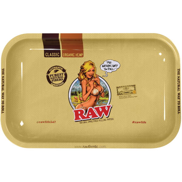 Raw Girl Rolling Tray | Herbbox