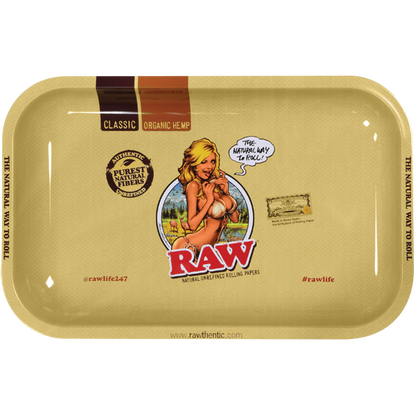 Raw Girl Rolling Tray | Herbbox