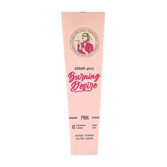 Stash-Pro Pink Pre Rolled Cones - 6 cone/pack