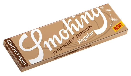 Smoking Thinnest Brown Regular (1-1/4th) Rolling Papers